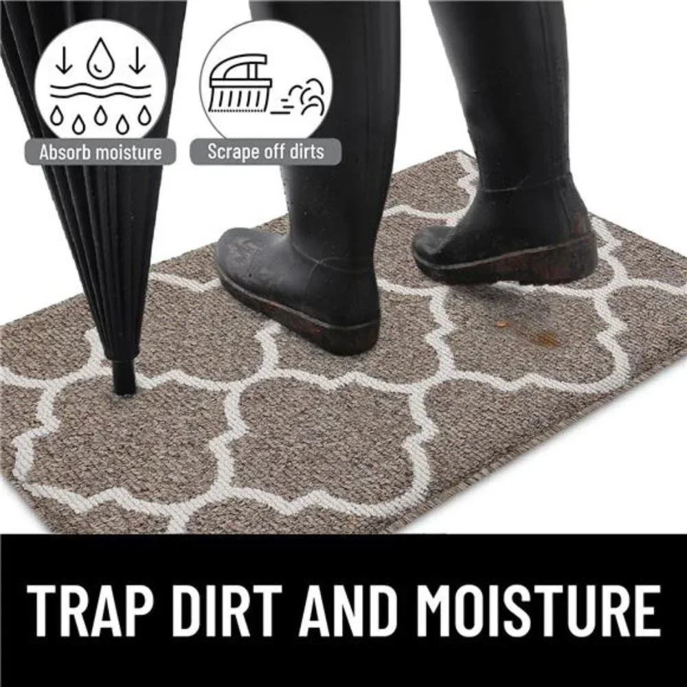 Indoor Door Mat, 40x32, Non-Slip Absorbent Resist Dirt Entrance Mat, Washable - Picture 5 of 6